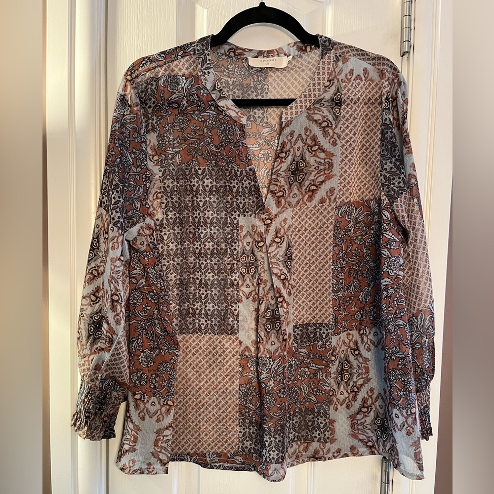 Semi Sheer Blouse by cream